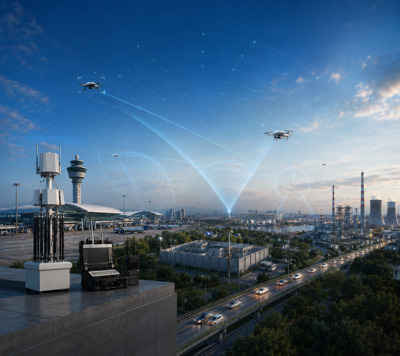 последний случай компании о Industrial Park Drone Monitoring — Illustrative Application Scenario