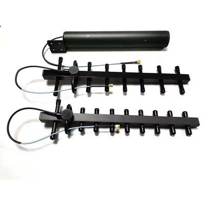 Купить Серебро 2.4G высокоусиленная антенна Yagi Внешний счетчик БПЛА Vswr 2.0A 2400-2500MHz Производство в сети