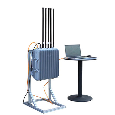 Stationary 1-8km DJI Drone Detection 100MHz-6GHz 360° Airspace Coverage UAV Security & Protection Detector Fixed Detector Tripod