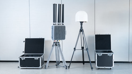 Купить Стационарное устройство обнаружения и подавления дронов 10 км 70M-6 ГГц, полночастотный подавитель и детектор 2.4G 5.2G 5.8G 2400 МГц 5200 МГц 5800 МГц Производство в сети