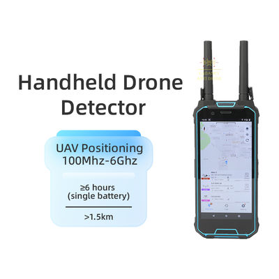 Купить 3КМ ручной детектор дронов 100M-6Ghz портативный локатор БПЛА 1.5G 2.4G 5.8G GPS тревога локализовать FPV Dji Track Позиционирование пилота полета Производство в сети