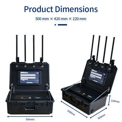 Portable UAV Detection Kit with 5KM Long-Range Supports 300+ Drone Models and 70MHz–6GHz Frequency Range