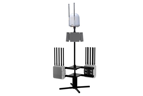 Купить Стационарная система борьбы с дронами 70 МГц–6 ГГц с обзором 360° с интегрированным обнаружением и подавлением для комплексной защиты Производство в сети