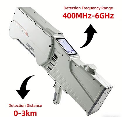 Купить Ручной детектор беспилотных летательных аппаратов с диапазоном 400 МГц-6 ГГц, обнаружение 3 км и GPS-навигационное подделка Производство в сети