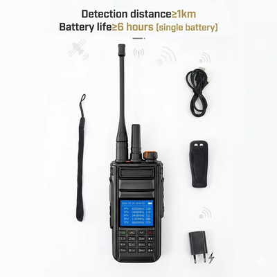 Купить Профессиональный портативный детектор БПЛА, поддерживающий OFDM HD видео и FM аналоговый сигнал обнаружения 300MHz-6200MHz Дальний сканер дронов Производство в сети