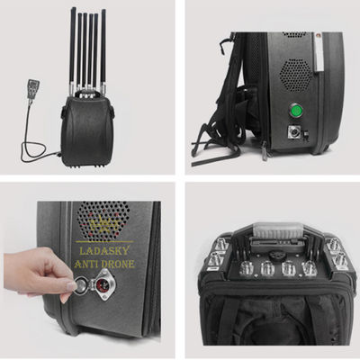 anti drone backpack 200-1020 MHz,2.37-2.52 GHz.5.1-5.2 GHz.5.72-5.88 GHz anti drone system anti fpv anti drone anti uav system